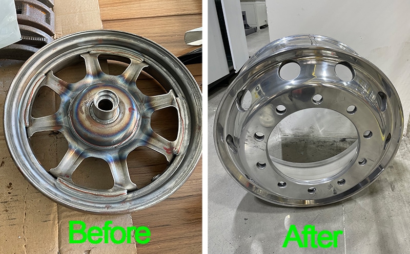 Automotive Wheel Grinding And Deburring Kingstone Polishing