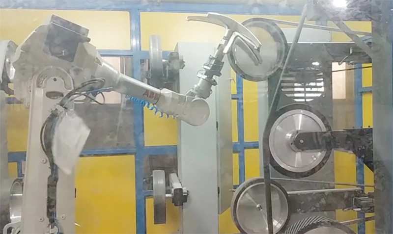 Aluminum Chair Leg robot grinding polishing machine