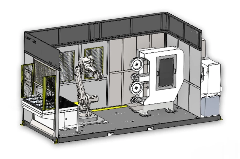 Robot Grinding Unit with dustproof room