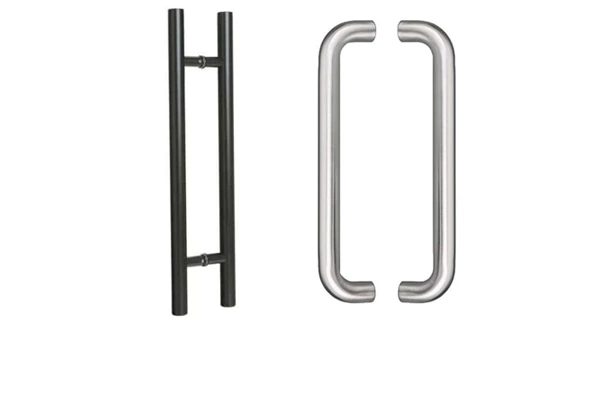Door pull handles grinding