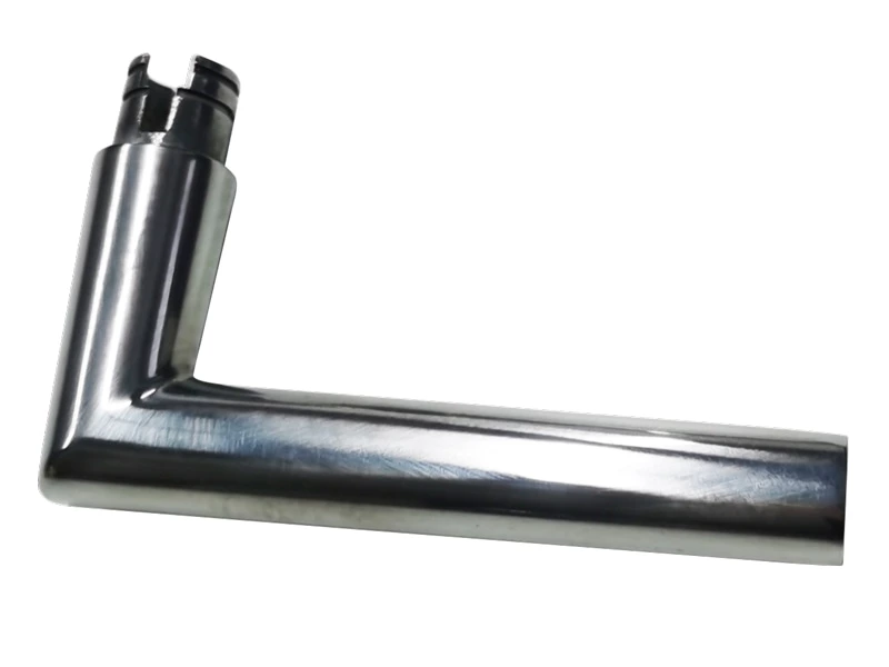 Stainless steel door handle polishing