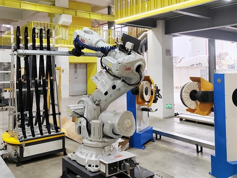 3.Car Luggage Rack Buffing Automation
