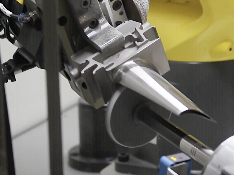 Aero engine blade grinding