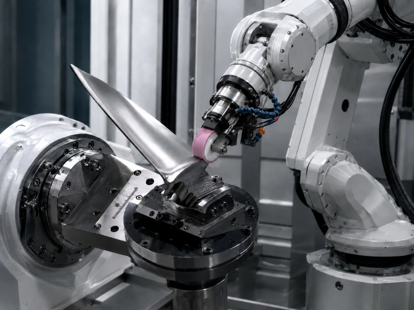 Aerospace Engine Blade Grinding