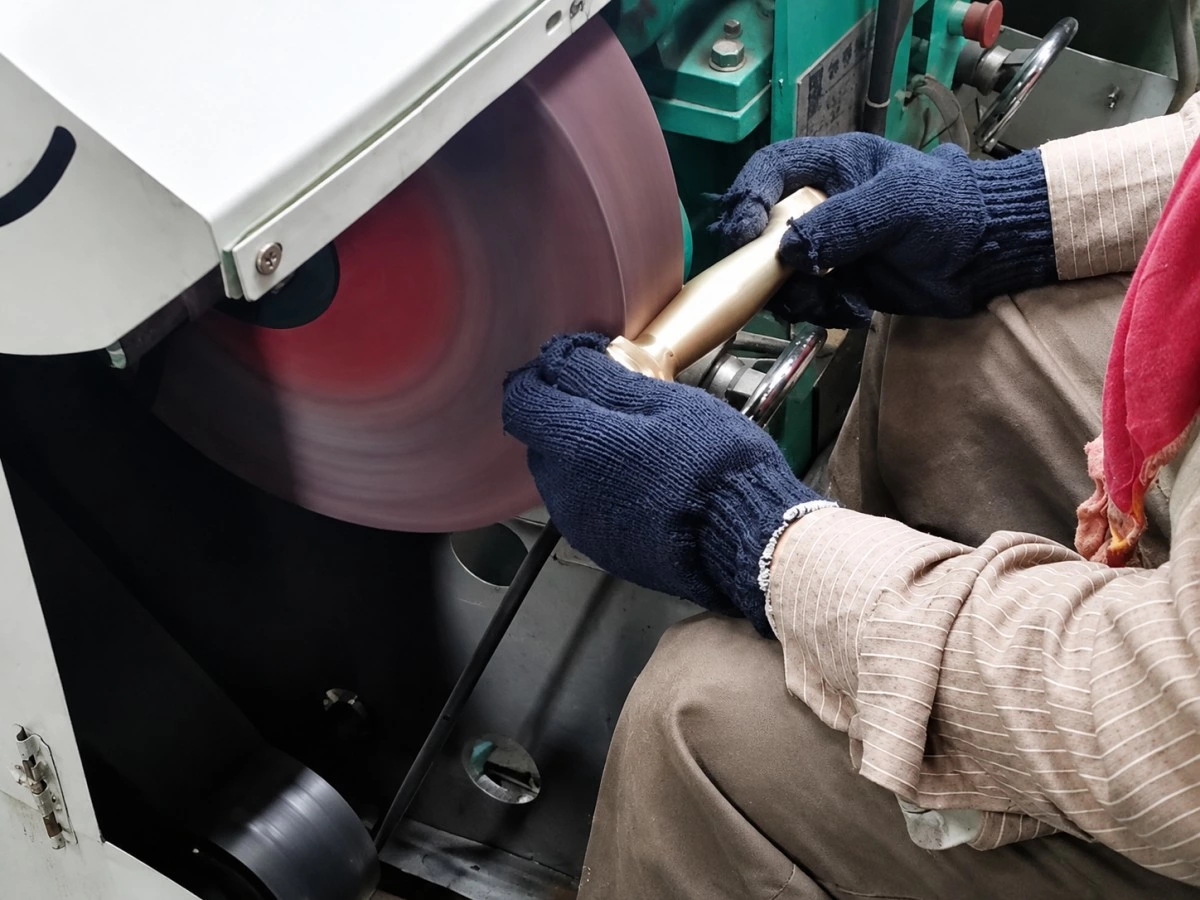 manual polishing process for metal components