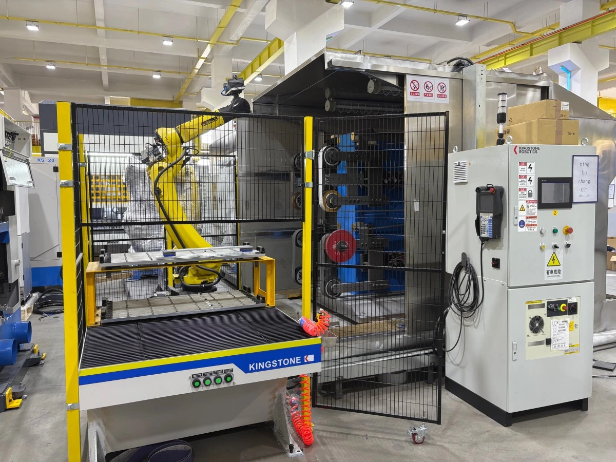 Integrated robotic grinding and polishing cell
